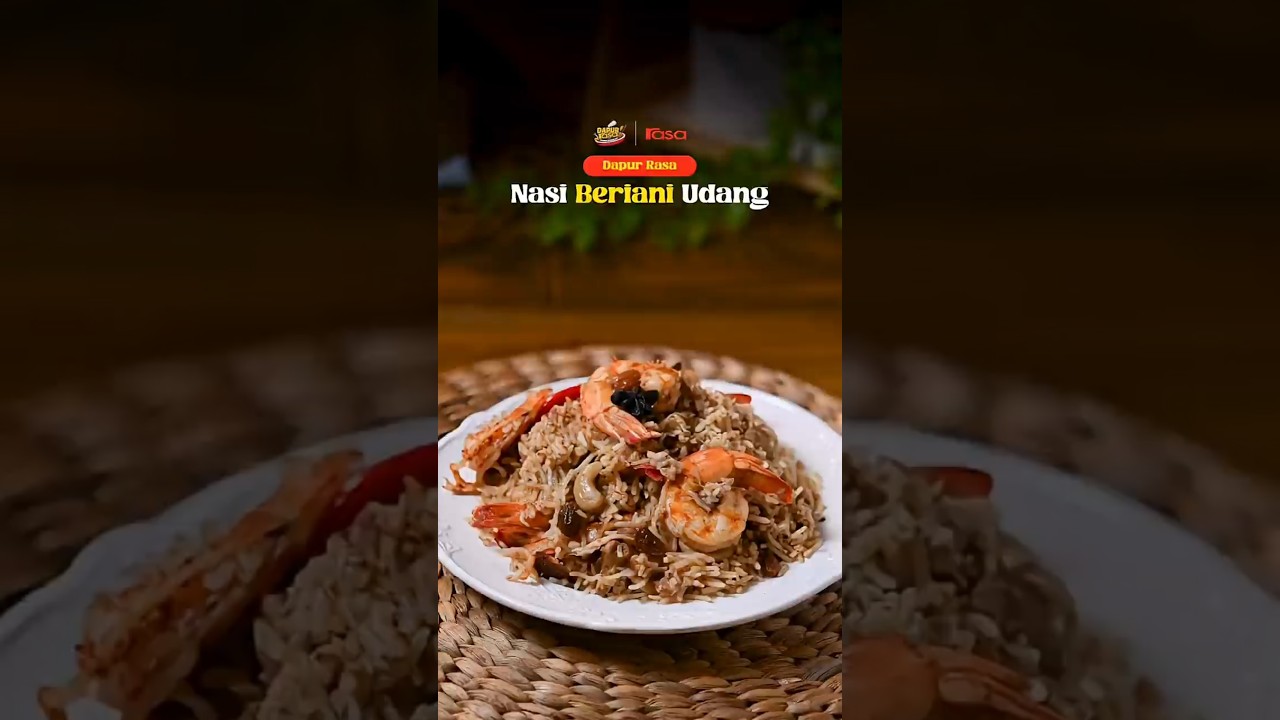 Cara Masak Nasi Beriani Udang Paling Mudah & Lagi Sedap Daripada Kedai