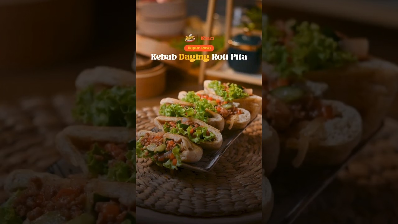 Sekali Gigit Terus Ketagih! Kebab Daging Roti Pita Ni Memang Padu