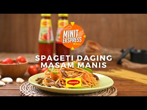 Spageti Daging Masam Manis