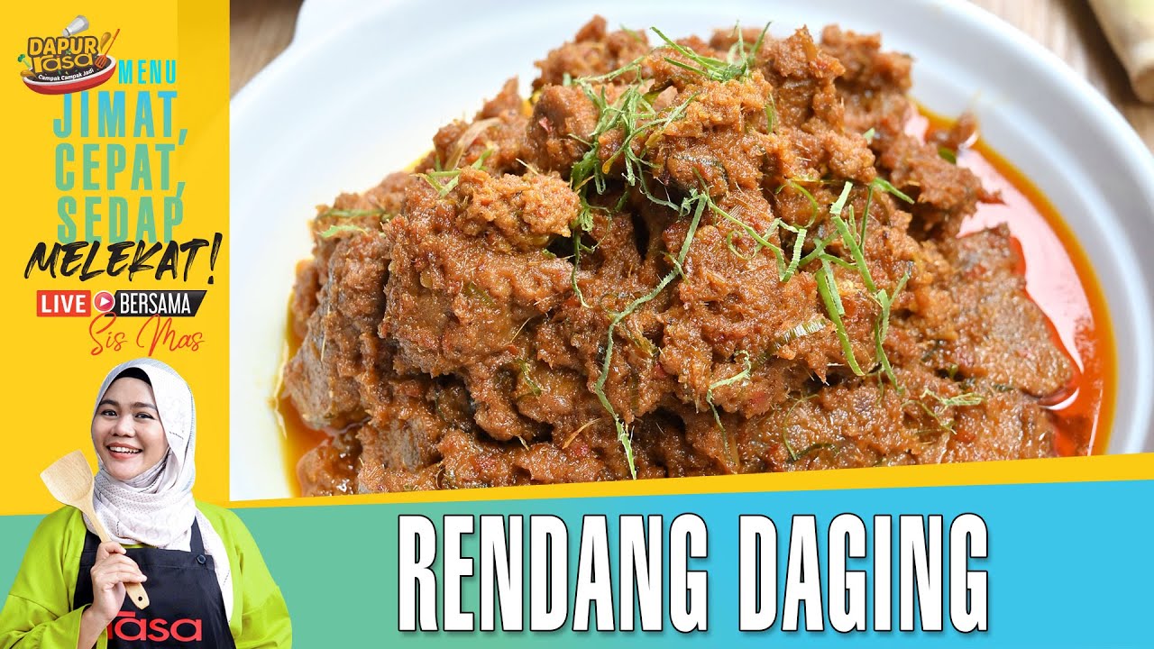 Rendang Daging | Dapur Rasa Live Bersama Sis Mas EP8
