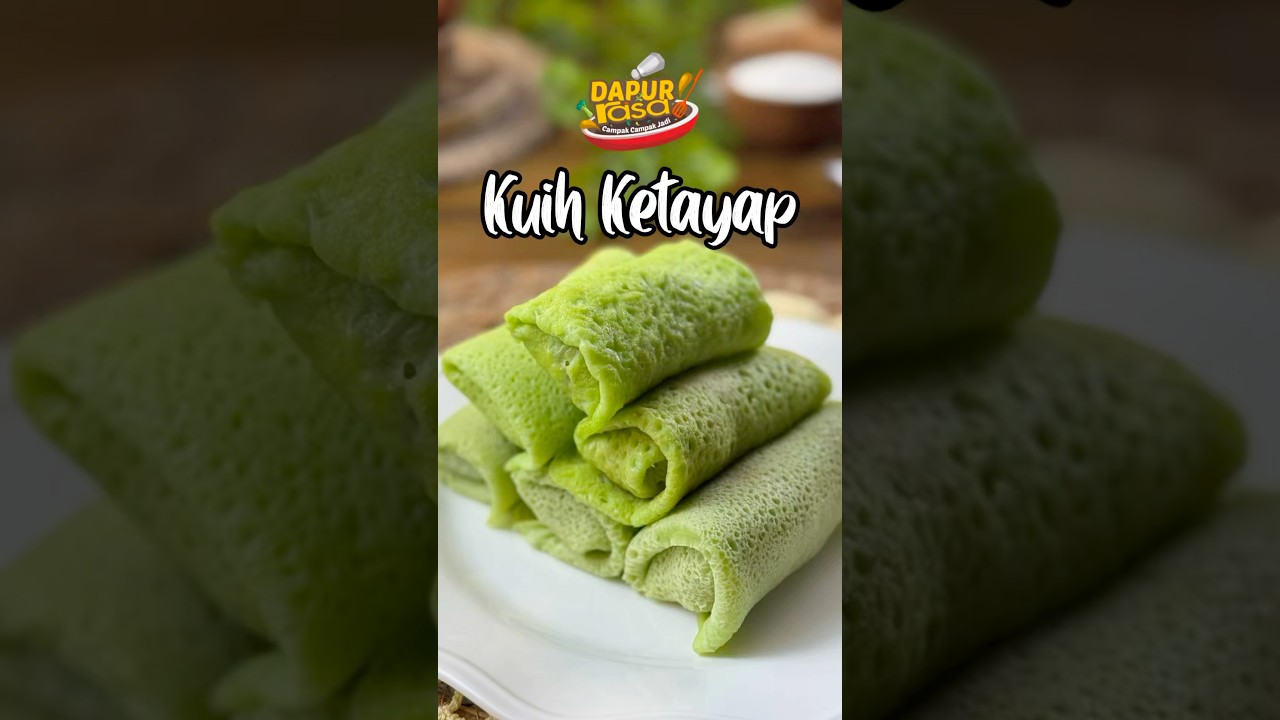 Kuih Ketayap Tradisi, Inti Kelapa Manis, Kulit Lembut Wangi Pandan