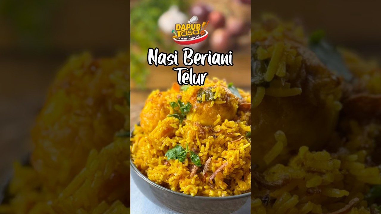 Nasi Beriani Telur, Senang Masak Rasa Mantap!