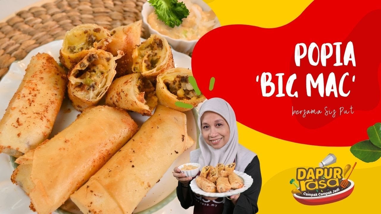 Resipi Popia 'Big Mac' Viral, Memang Sedap!