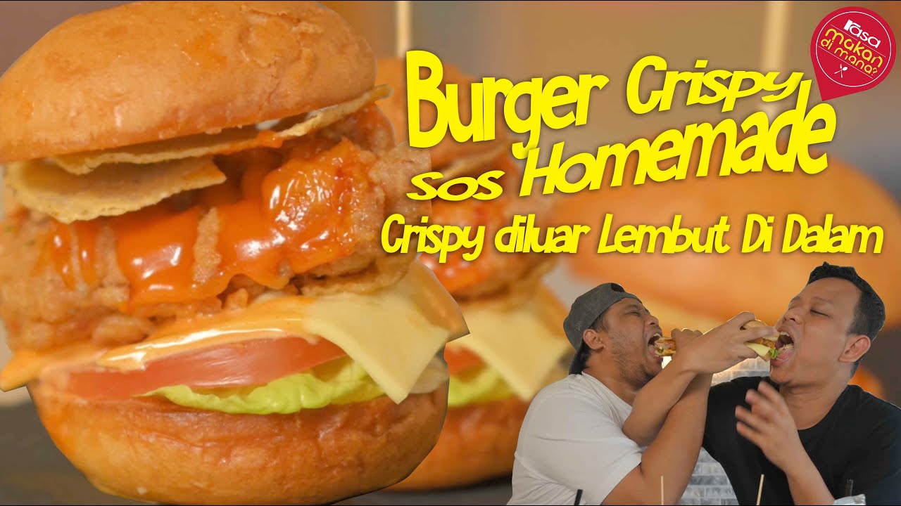 Rugi Kalau Tak Cuba, Burger Crispy Diluar, Lembut Di Dalam | Mukarami Coffee