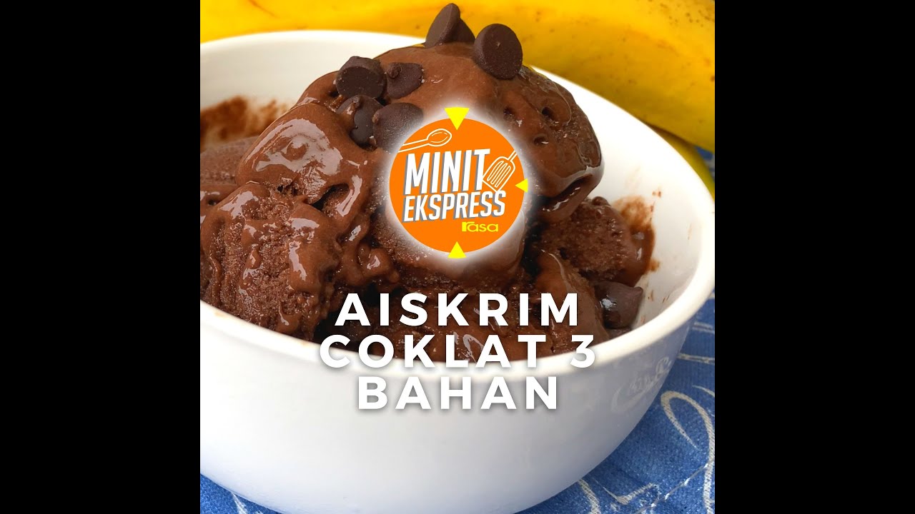 Aiskrim Coklat 3 Bahan | Minit Ekspress