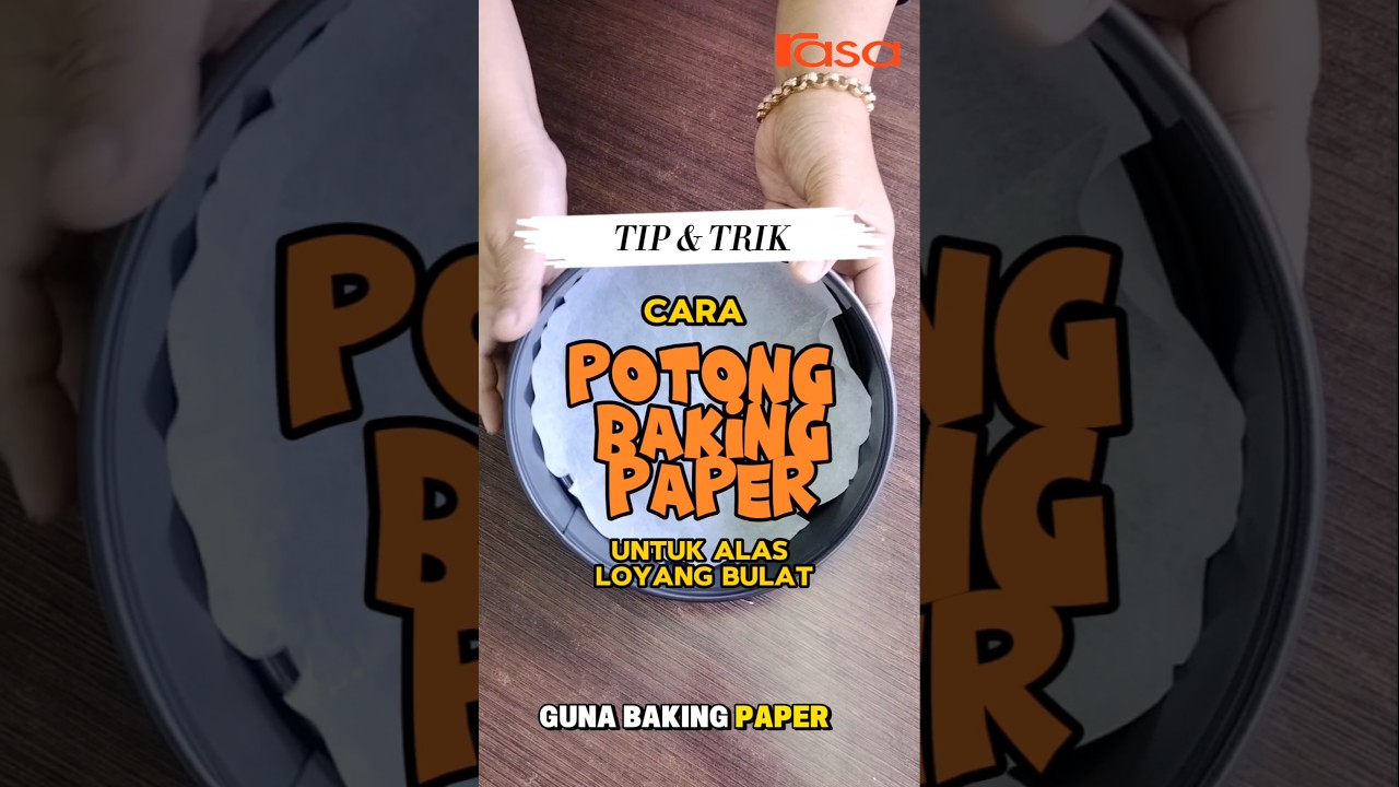 Cara Potong Baking Paper Untuk Alas Loyang Bulat