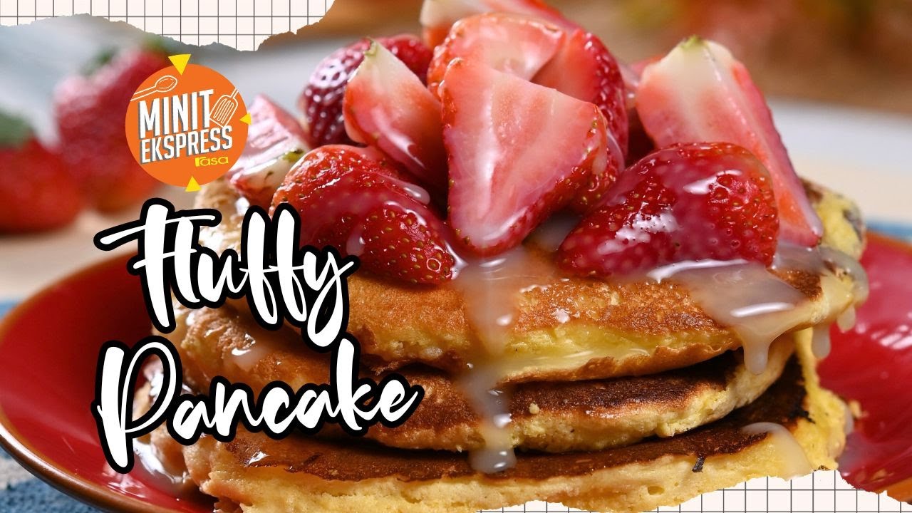 Resipi Fluffy Pancake Yang Gebu Gebas
