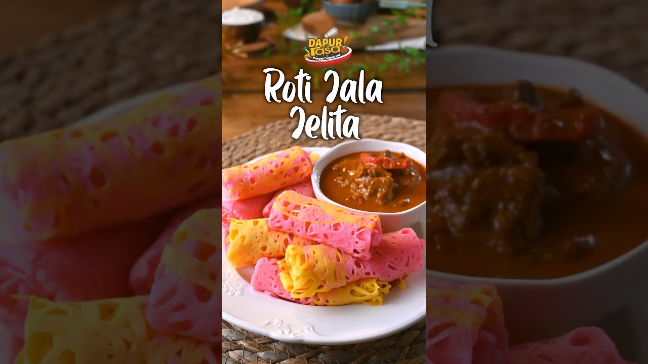 Dua Warna, Satu Rasa: Roti Jala Jelita Mudah Je!