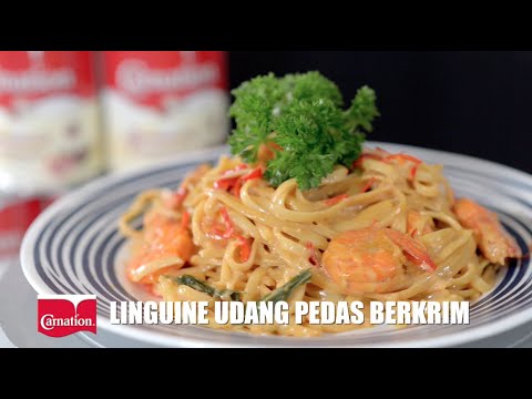 Linguine Udang Pedas Berkrim | Rasa Gerenti Jadi