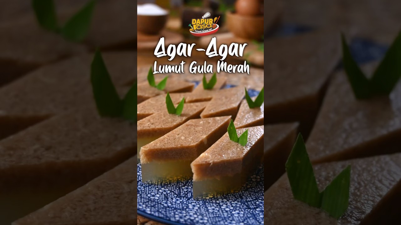 Agar-Agar Lumut Gula Merah: Manis, Lembut & Cantik Berlapis!