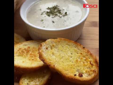 Mushroom Soup & Garlic Bread  l  Let's Cooking