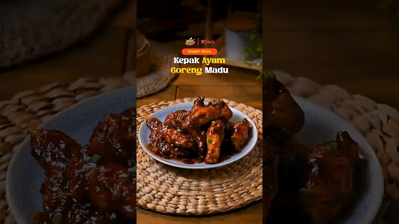 Rahsia Kepak Ayam Goreng Madu Berkilat & Juicy, Rupanya Mudah Je!
