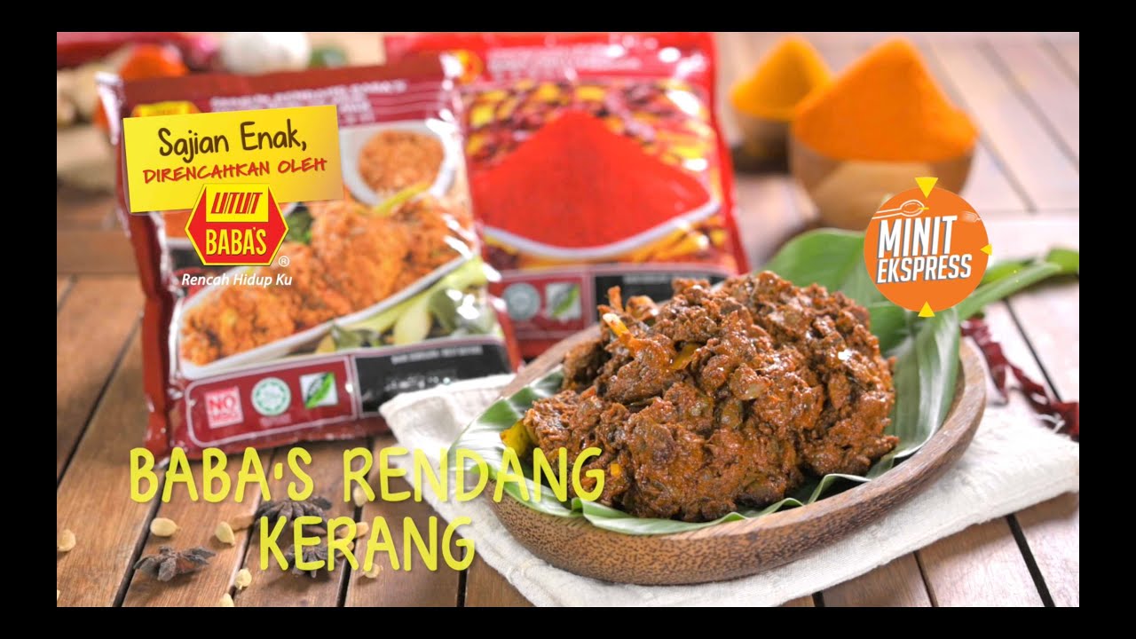 Resipi BABA’S Rendang Kerang | Minit Express