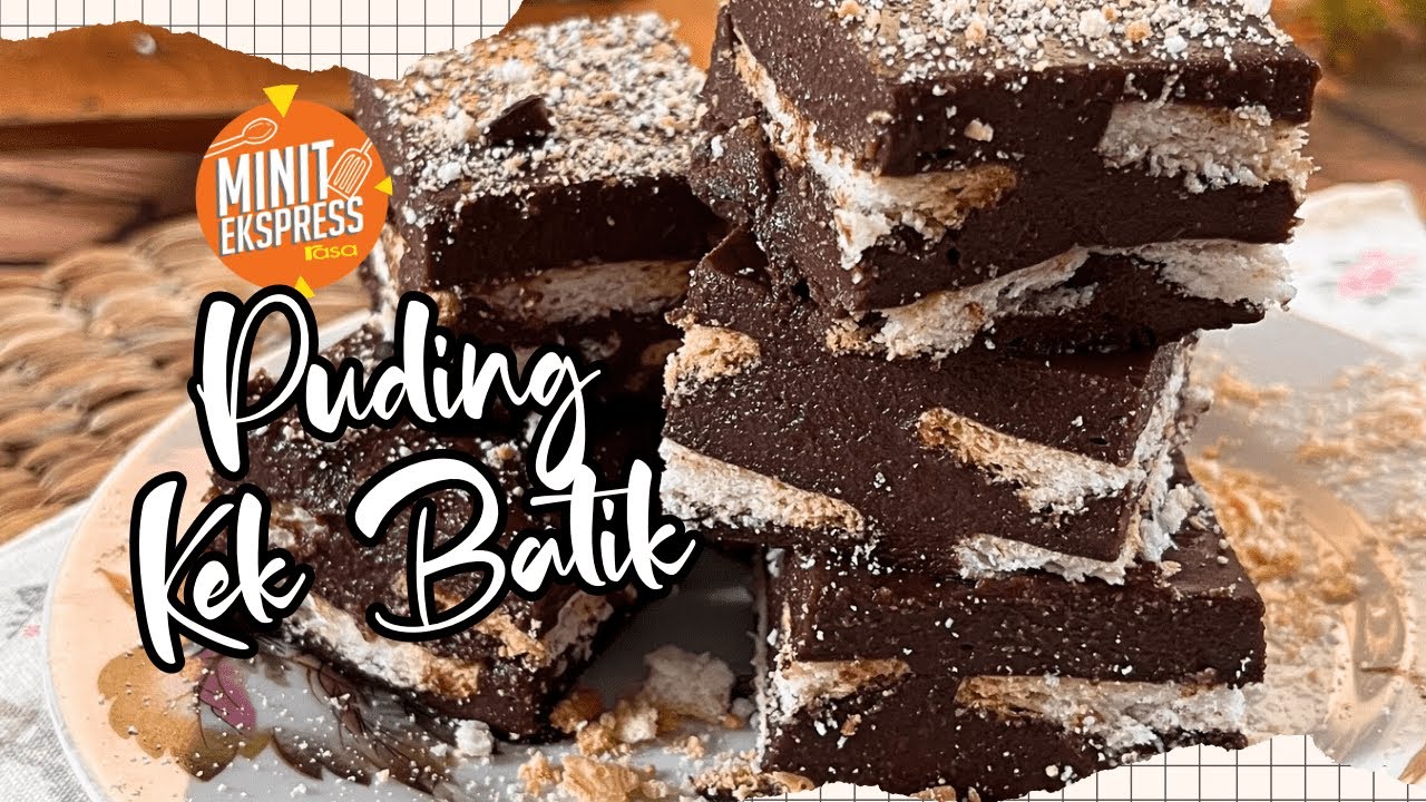 Puding Kek Batik Kurang Manis Untuk Hidangan keluarga