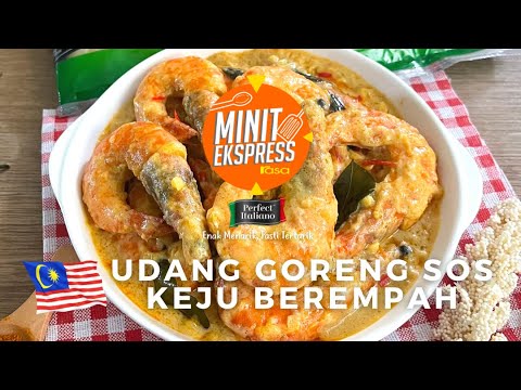Udang Goreng Sos Keju Berempah Mudah Dan Ringkas