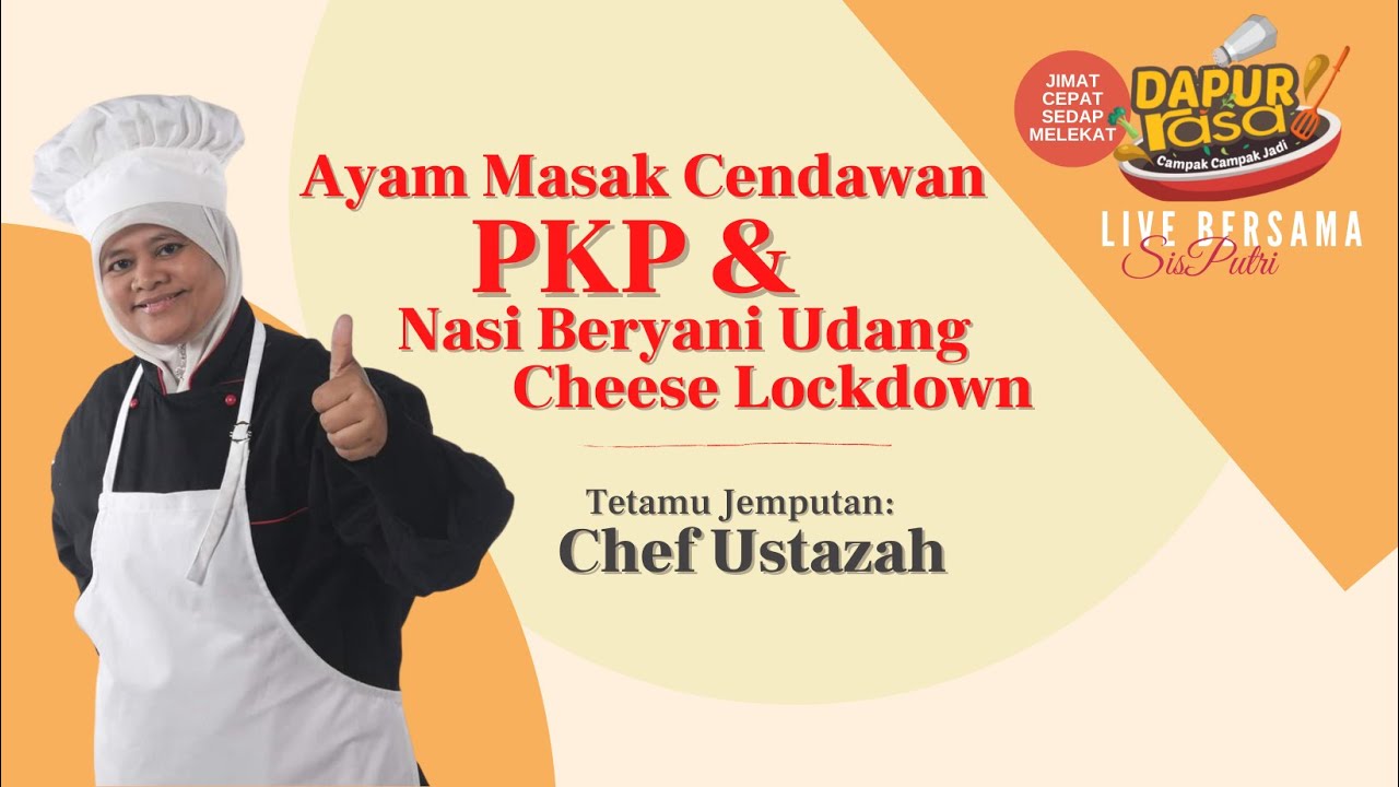 Ayam Masak Cendawan PKP & Nasi Beryani Udang Cheese Lockdown | Dapur Rasa LIve