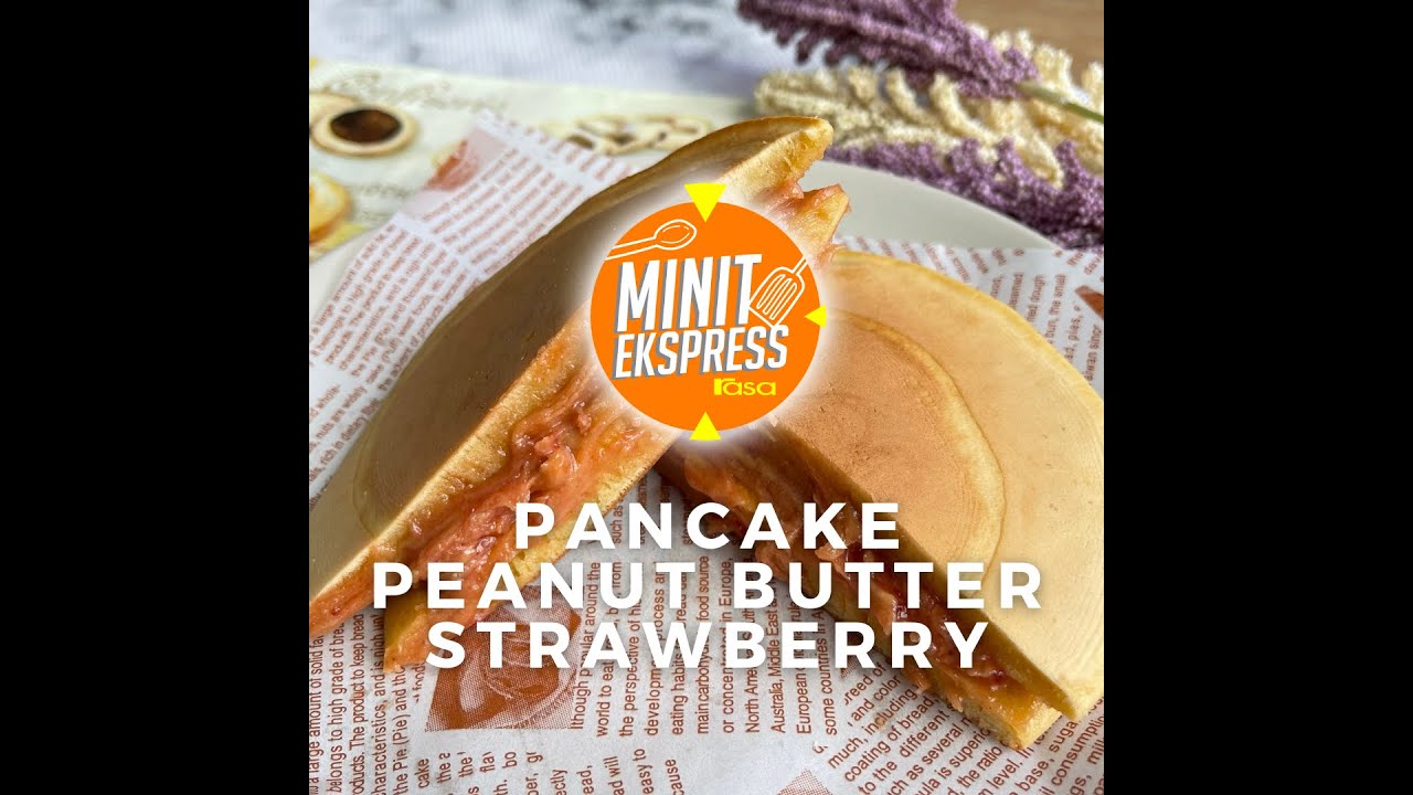 Pancake Peanut Butter Strawberry Yang Gebu & Enak