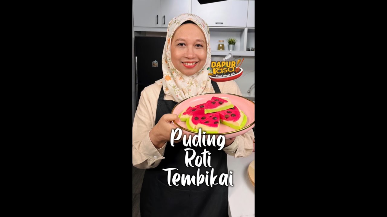 Puding Roti Tembikai Viral, Sedap Tak Terkata!