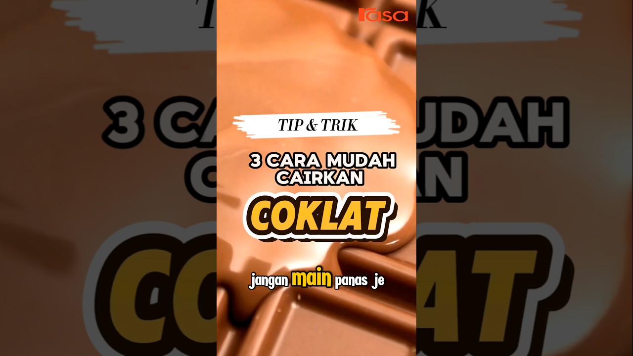 3 Cara Mudah Cairkan Coklat