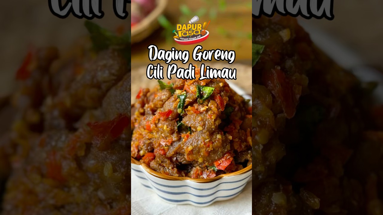 Daging Goreng Cili Padi Limau, Menu Tambah Nasi!