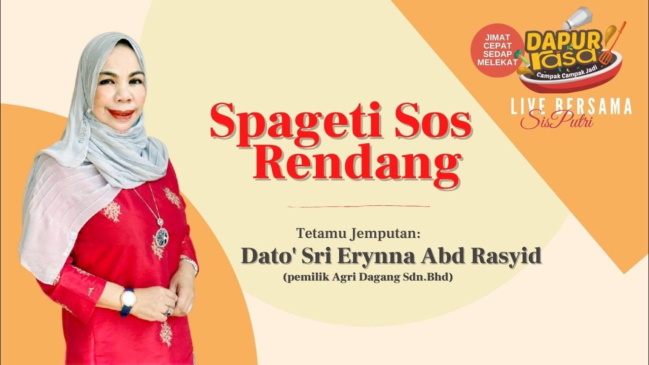 Spageti Sos Rendang | Dapur Rasa Live