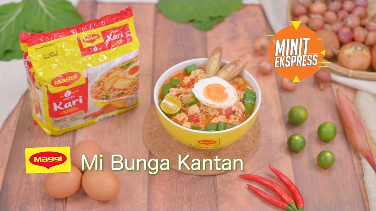 Resipi Maggi Mi Bunga Kantan | Minit Ekpress