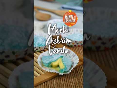 Mochi Aiskrim Vanila Homemade, Mudah & Sedap