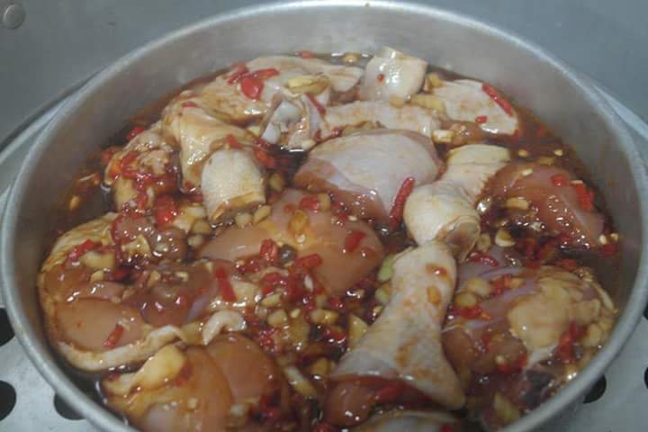 Ayam Kukus Masak Taucu Pedas Masakan Tradisi Orang Teochew 