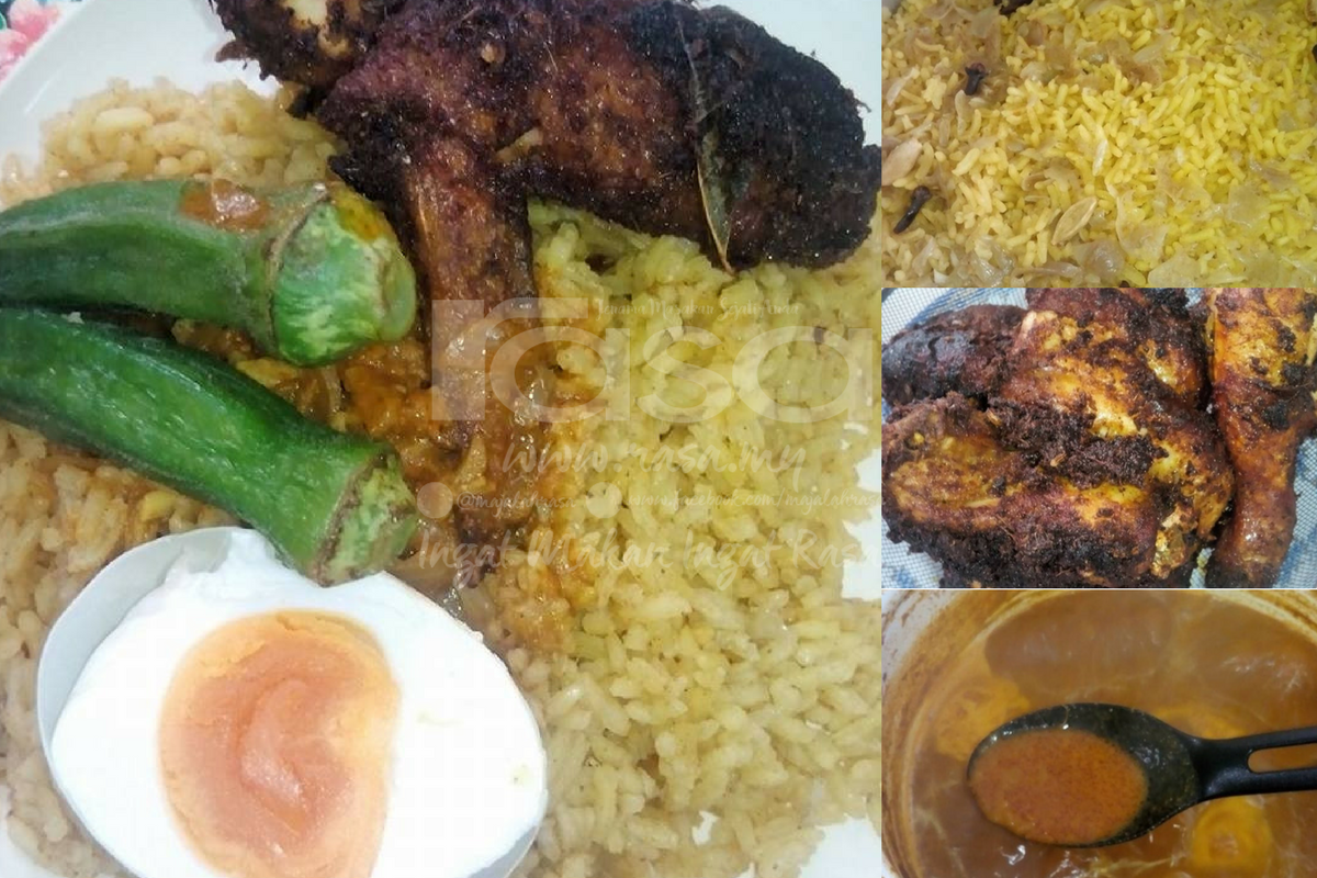 Set Mudah Nasi Ganja, Ayam Goreng Berempah & Kari Ala ...