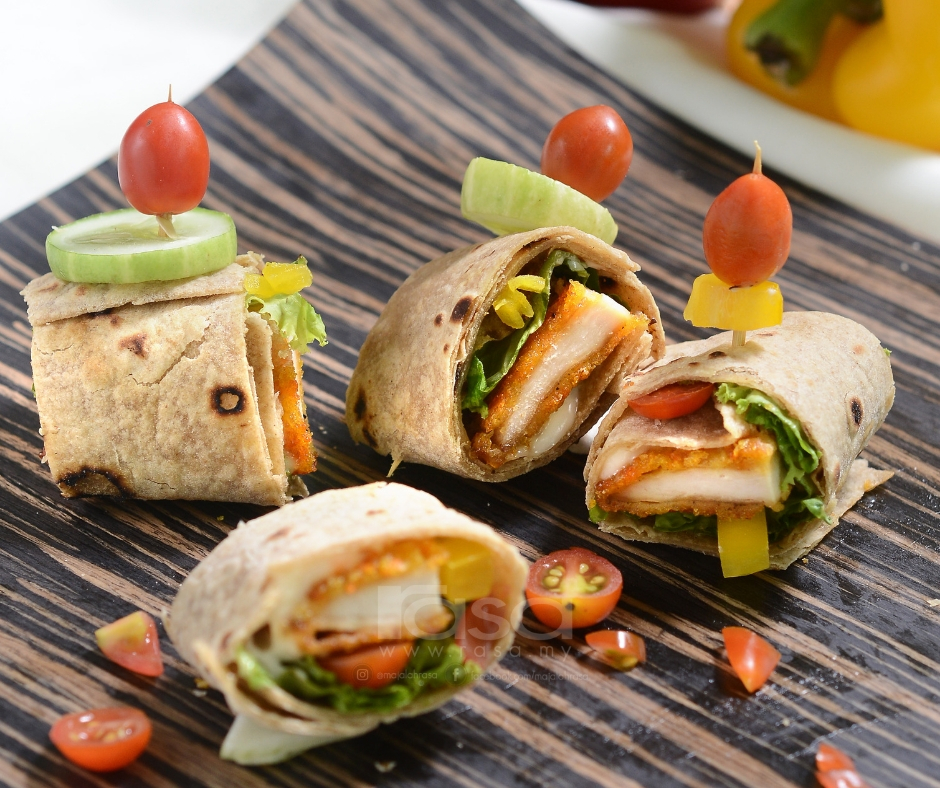 Resepi Sandwich Ayam Diet - Pewarna s