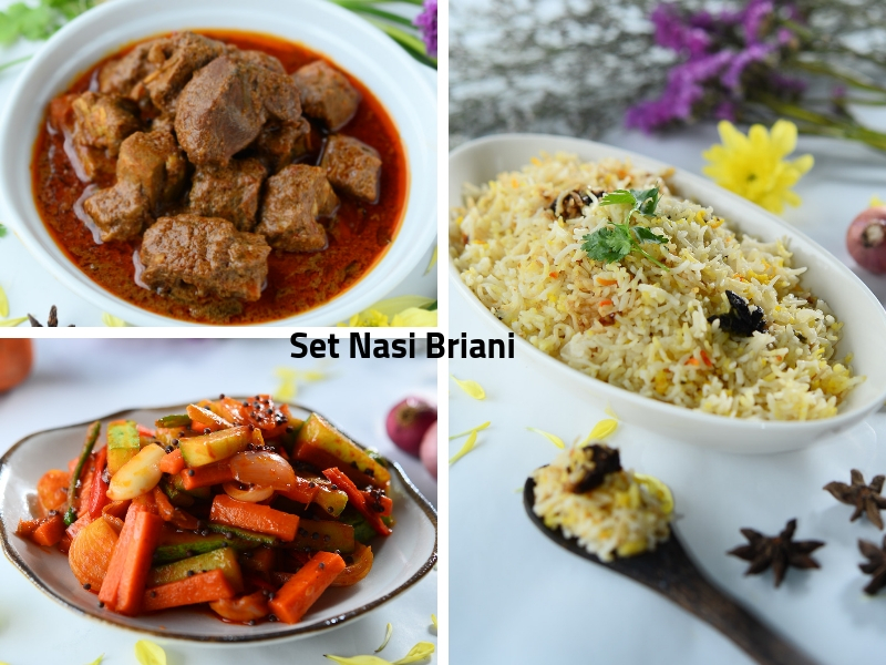 Ini Cara Masak Set Nasi Briani Lengkap Dengan Lauk, Baru 