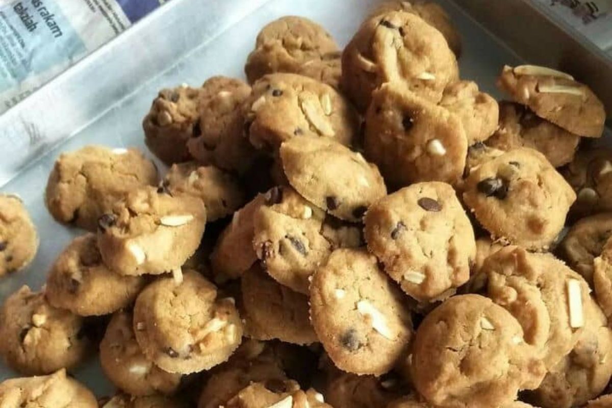 Biskut Nescafe Badam, Sudahlah Sedap, Nak Buat Pun Senang