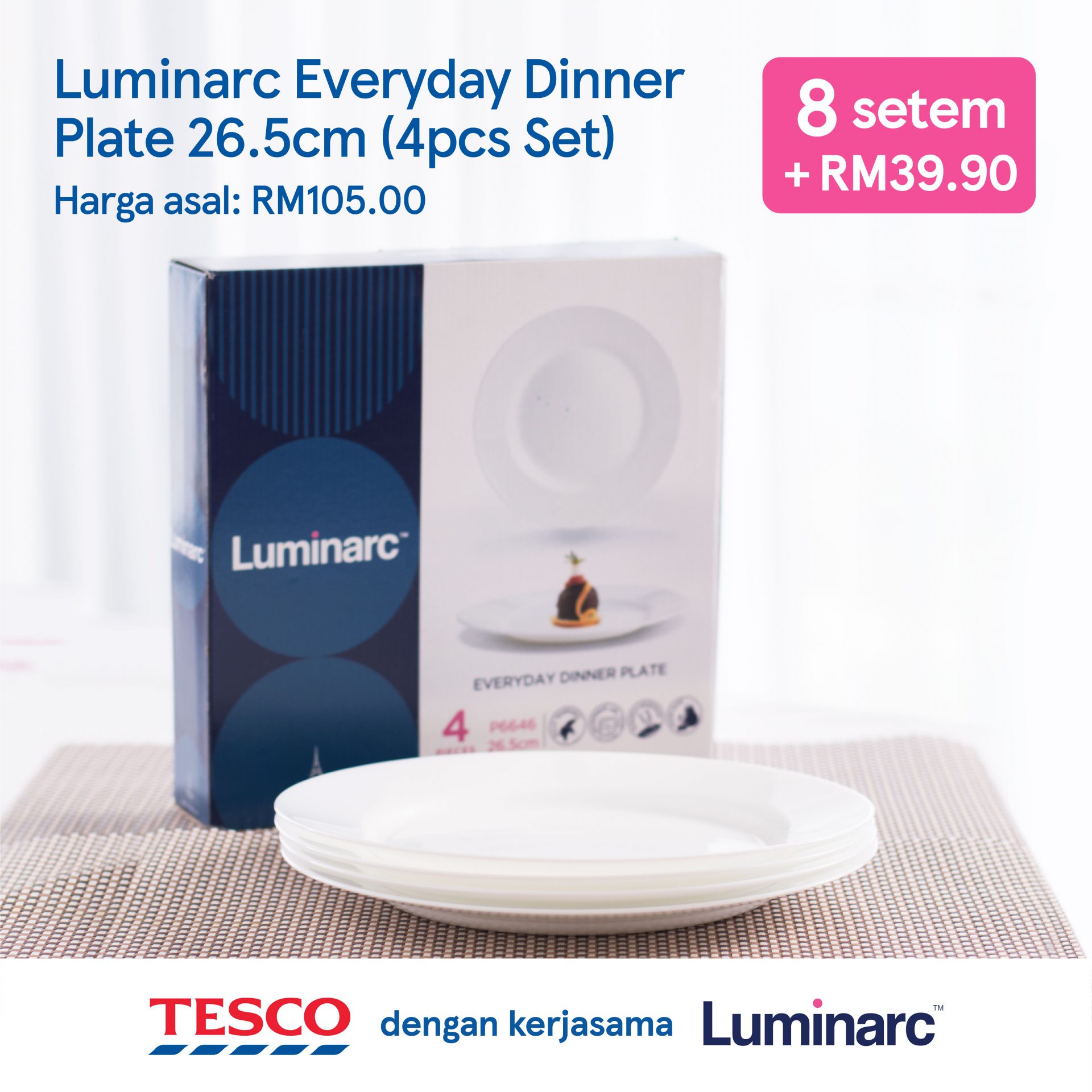 Raikan Tetamu Dengan Koleksi Luminarc