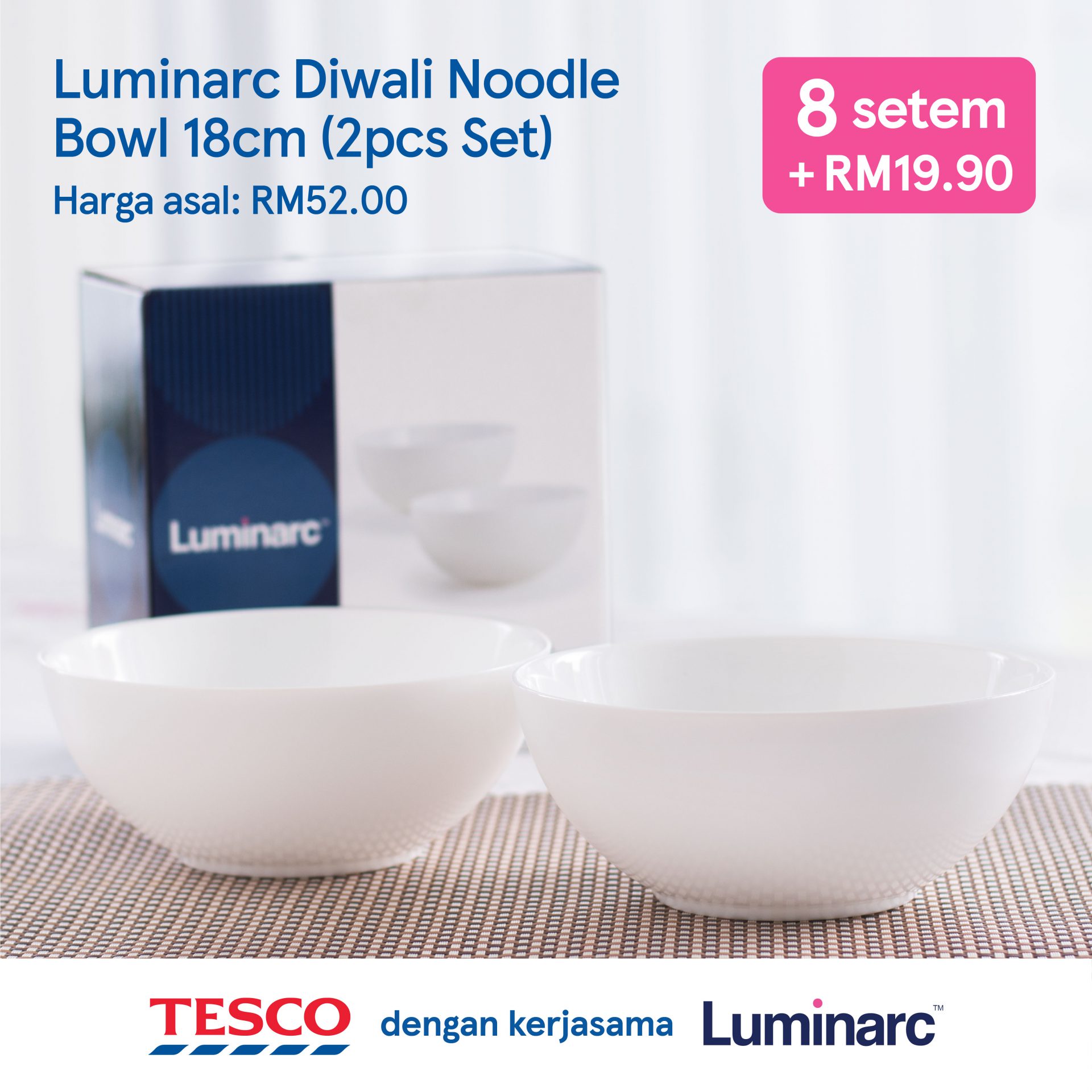 Raikan Tetamu Dengan Koleksi Luminarc