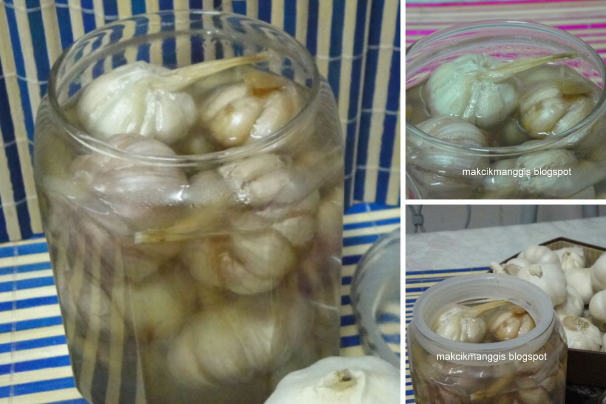 Cara-Cara Buat Jeruk Bawang Putih Secara Homemade.