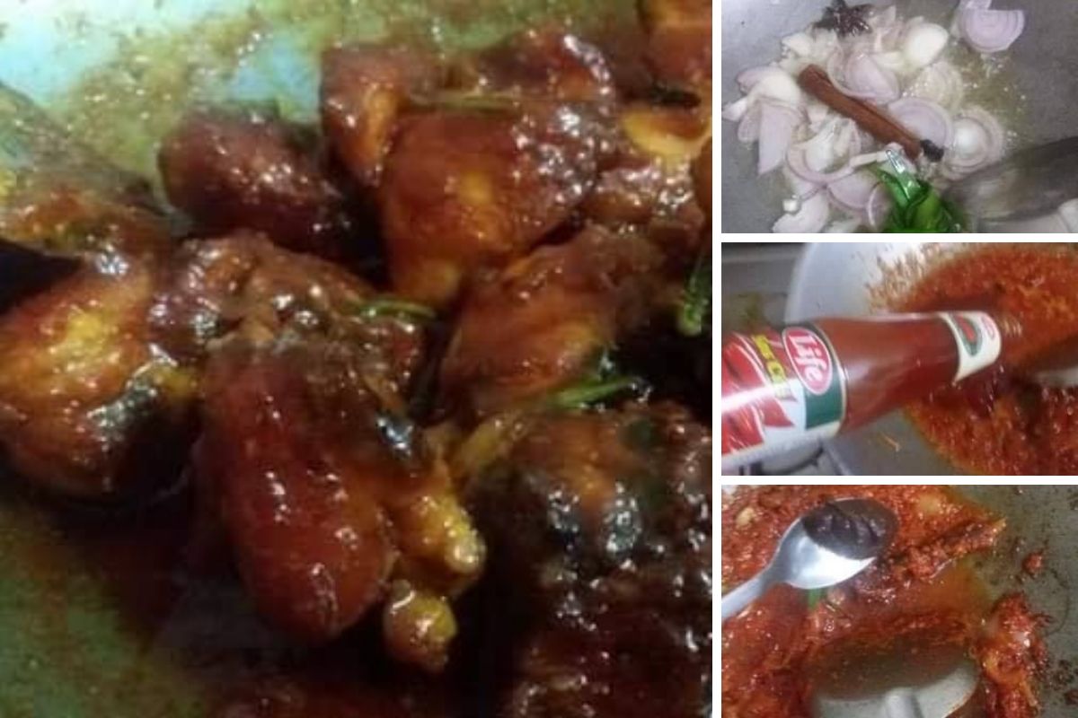 Resipi Mudah Ayam Masak Merah