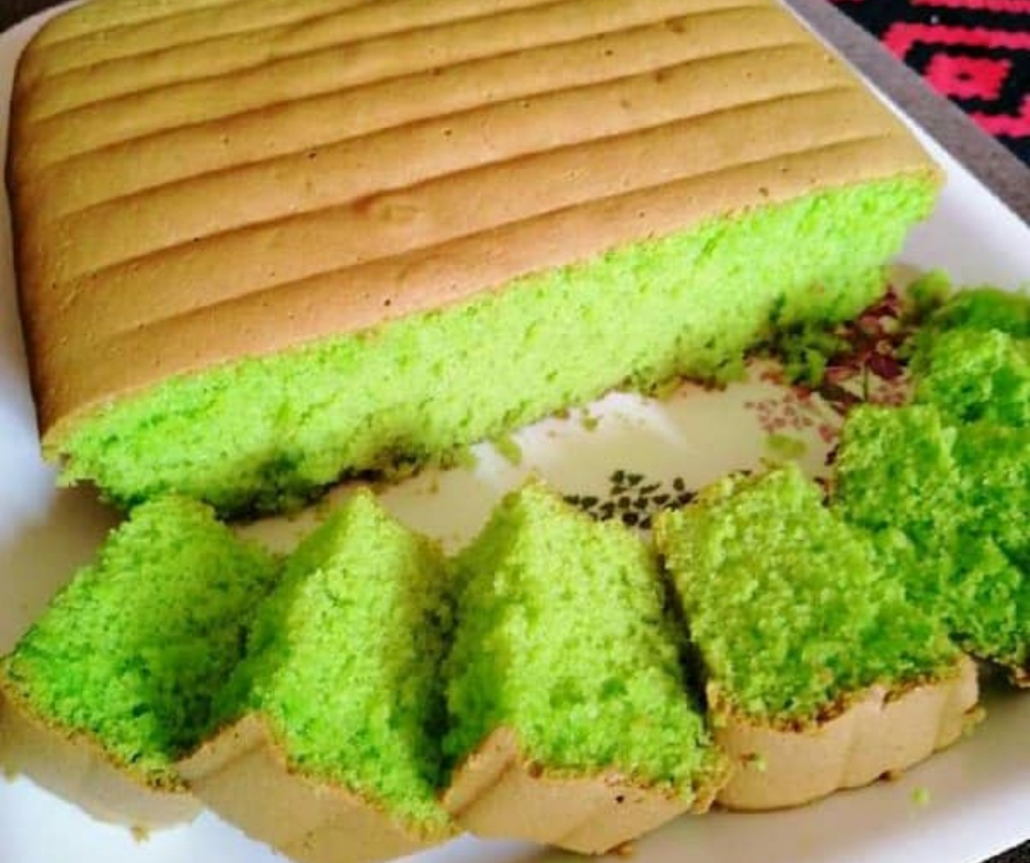 Kek Pandan Paling Senang Nak Buat, Boleh Hidang Untuk Rumah Terbuka Raya