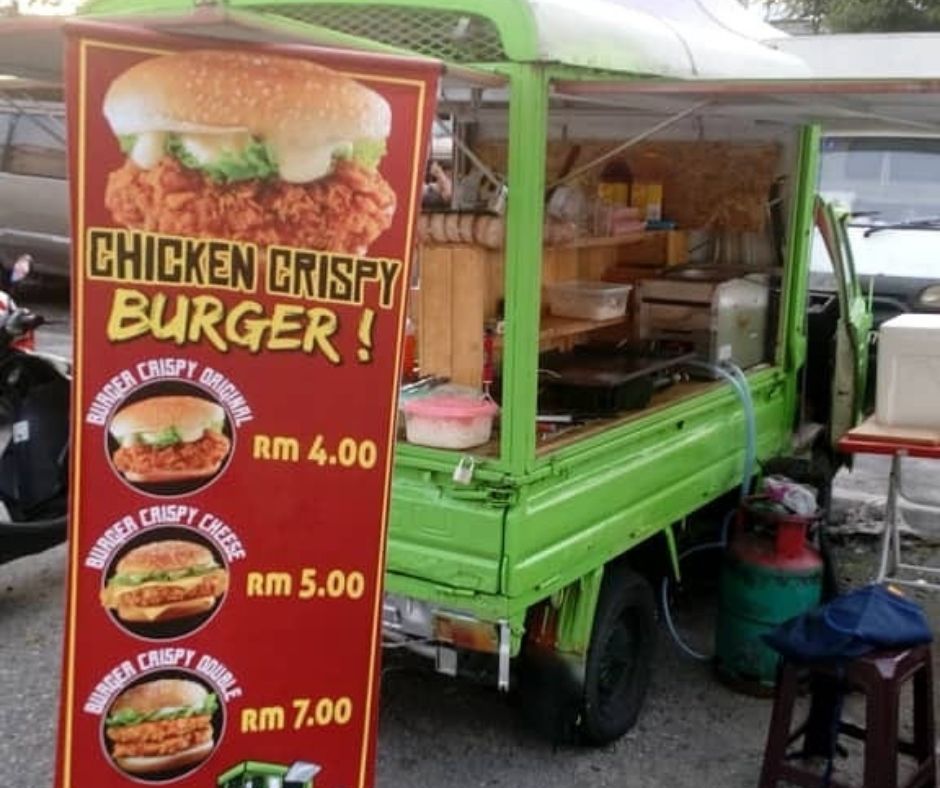Crispy Chicken Burger, Keenakan Dari Sebuah Lori Klasik