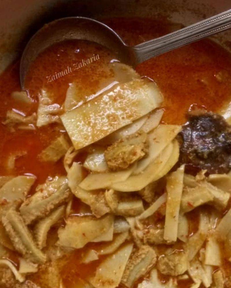 Gulai Rebung Dengan Perut, Dahlah Sedap Banyak Pulak Manfaat Kesihatannya