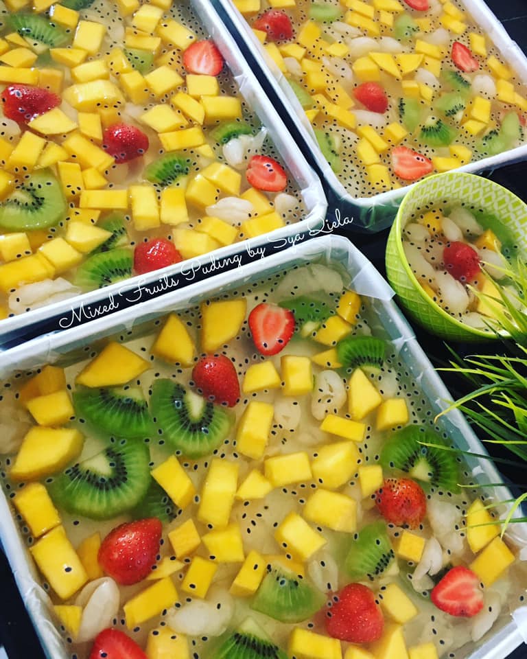 Resipi Agar-Agar Cermin Yang Mudah & Sedap Dimakan Sejuk.