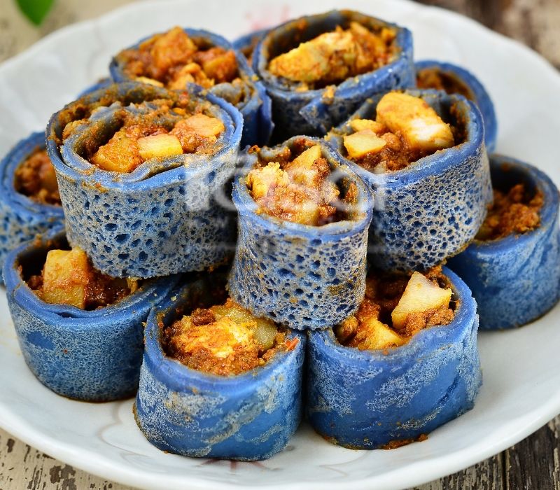 Wauuu…Bunga Telang Jadikan Kuih Nampak Sedap & Cantik.
