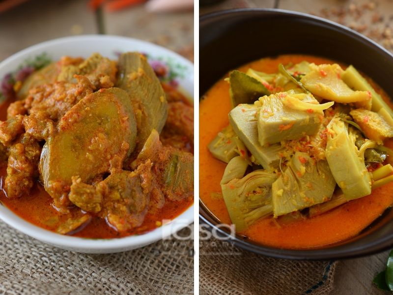 Gulai Nangka & Babat Atau Kari Pisang Muda & Daging? Mana Satu Pilihan Korang.