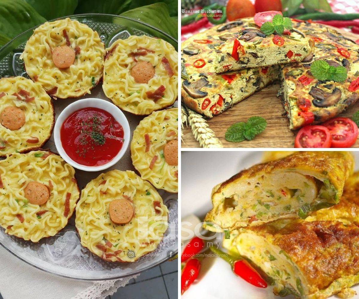 3 Aneka Omelete Pukul-pukul Goreng, Punyalah Kaw-kaw Rasanya Sedap DiRatah