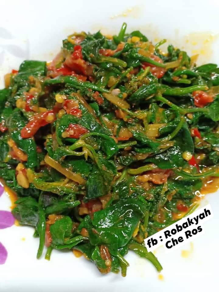 Resipi Bayam Brazil Goreng Belacan. Mudah, Sedap & Buka Selera.