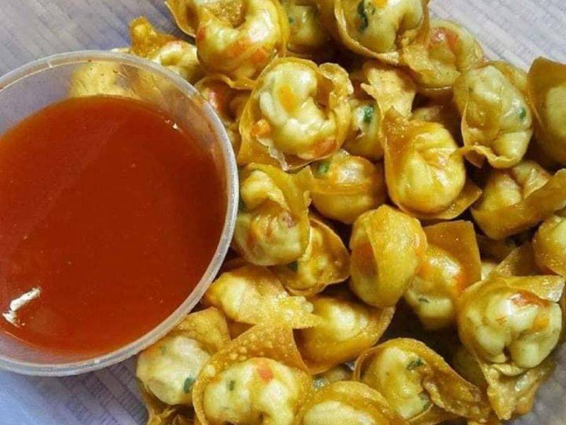 Wantan Goreng Isi Ketam Super Senang,  Lipat Elok-elok Barulah Comel Jadinya