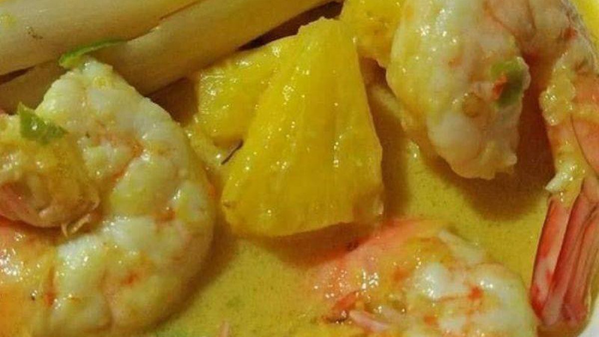 Resipi Udang Masak Lemak Cili Padi Dan Nenas
