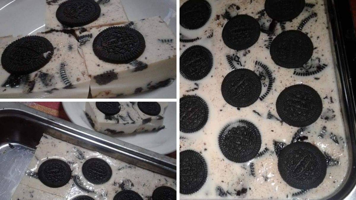 Guna 4 Bahan Saja Agar Agar Oreo Ni Memang Win