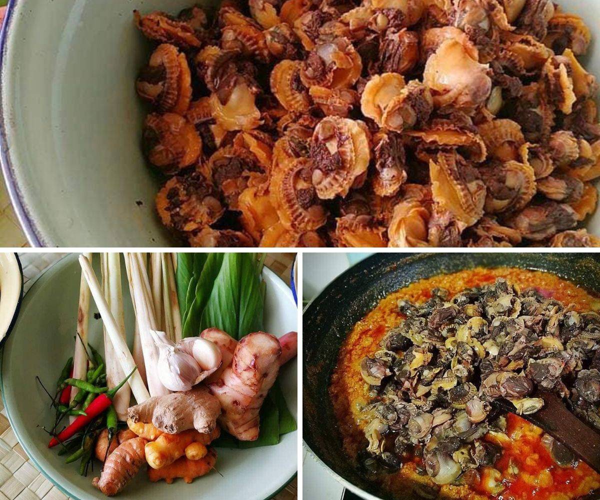 Rendang Kerang Pedas Menyengat, Merecik Peluh Pun Balun Semacam