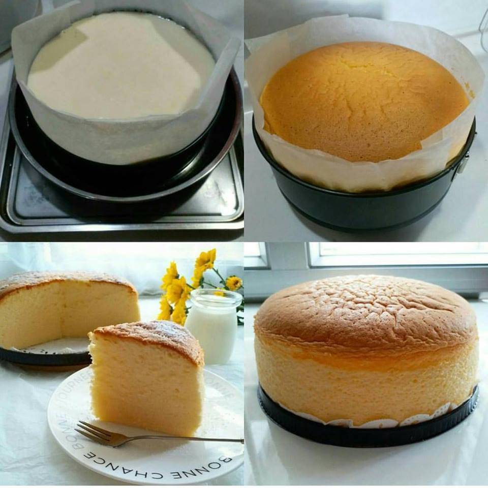 Cara Paling Mudah Buat Sendiri Japanese Cheese Cake.