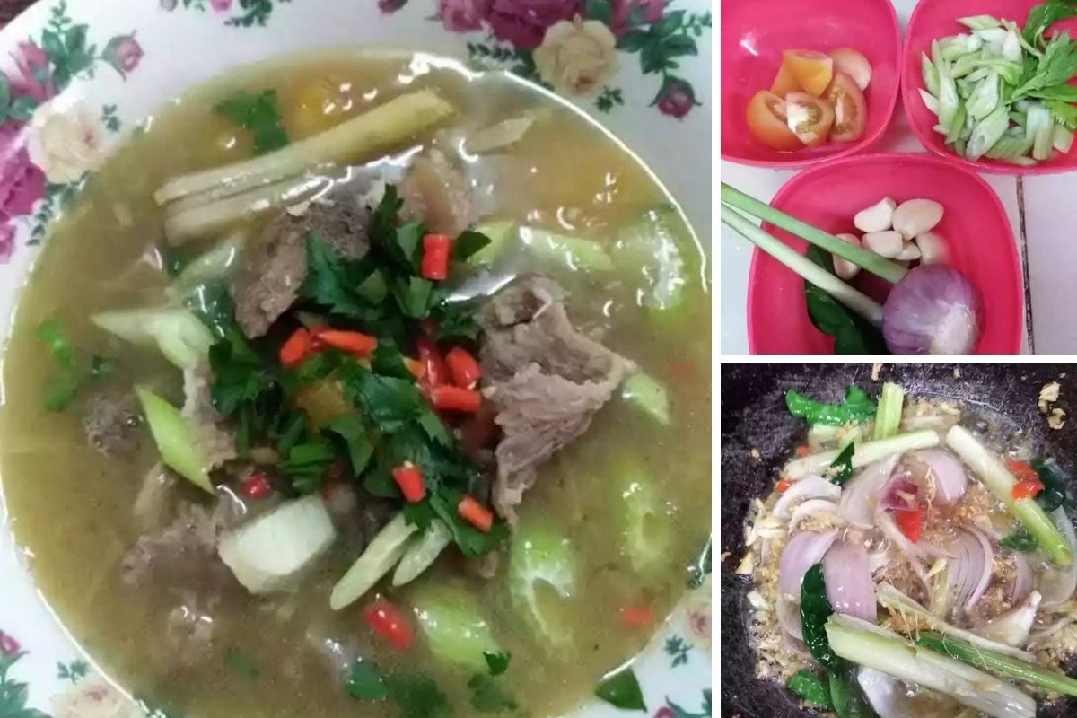 Sup Tulang Ala Thai Padu Rasa. Makan Panas Panas Memang Nikmat